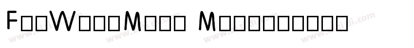 FanWvunMing Medium字体转换